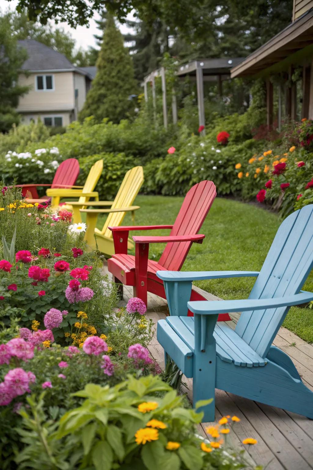 Festive multicolor mix for an eclectic vibe.