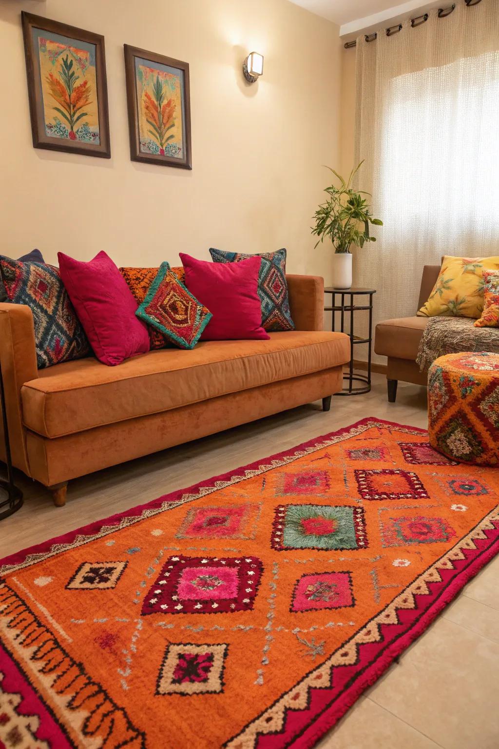 Strong highlights infuse your area with energy.