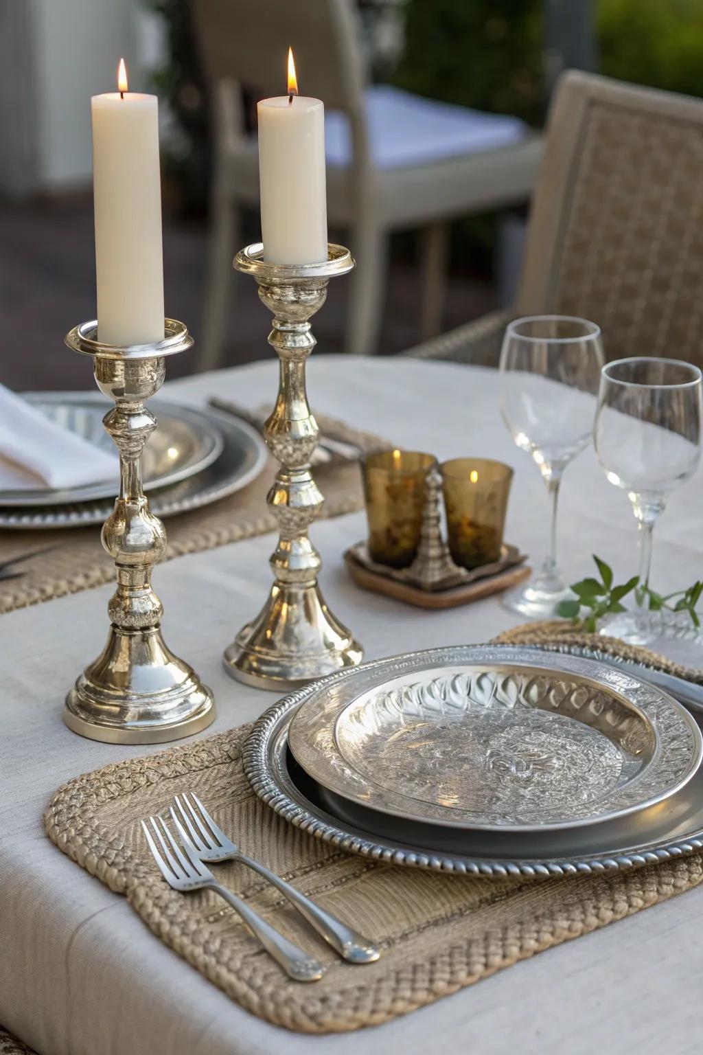 Metal touches for an elegant winter look