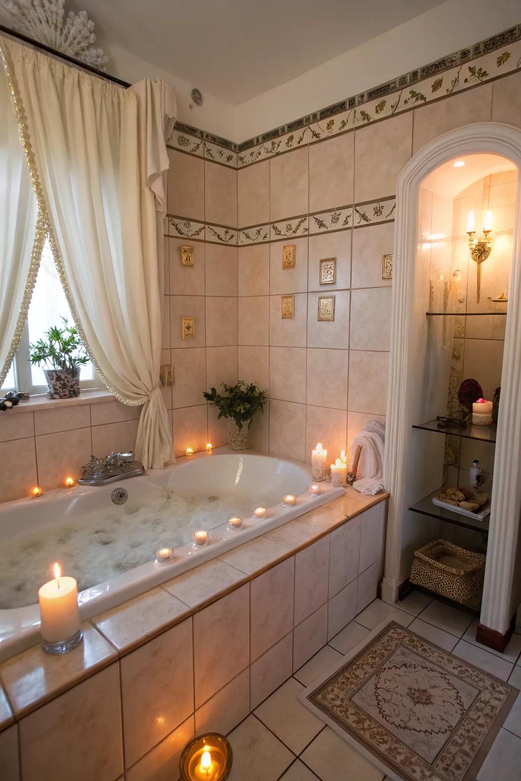 Establish the mood through tactical and gentle illumination.