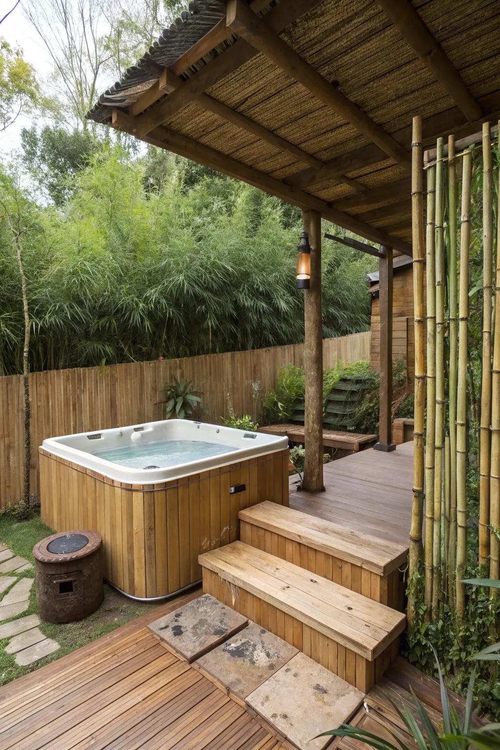 Green-conscious materials infuse distinctive textures and sustainability.