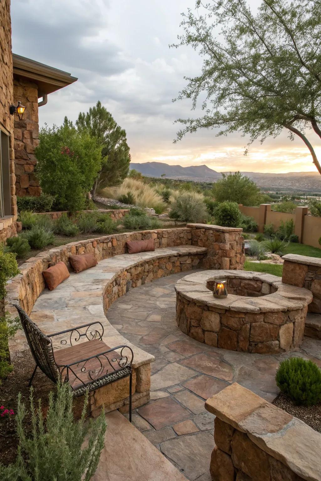 Stone walls introduce character and utility to your landscape.