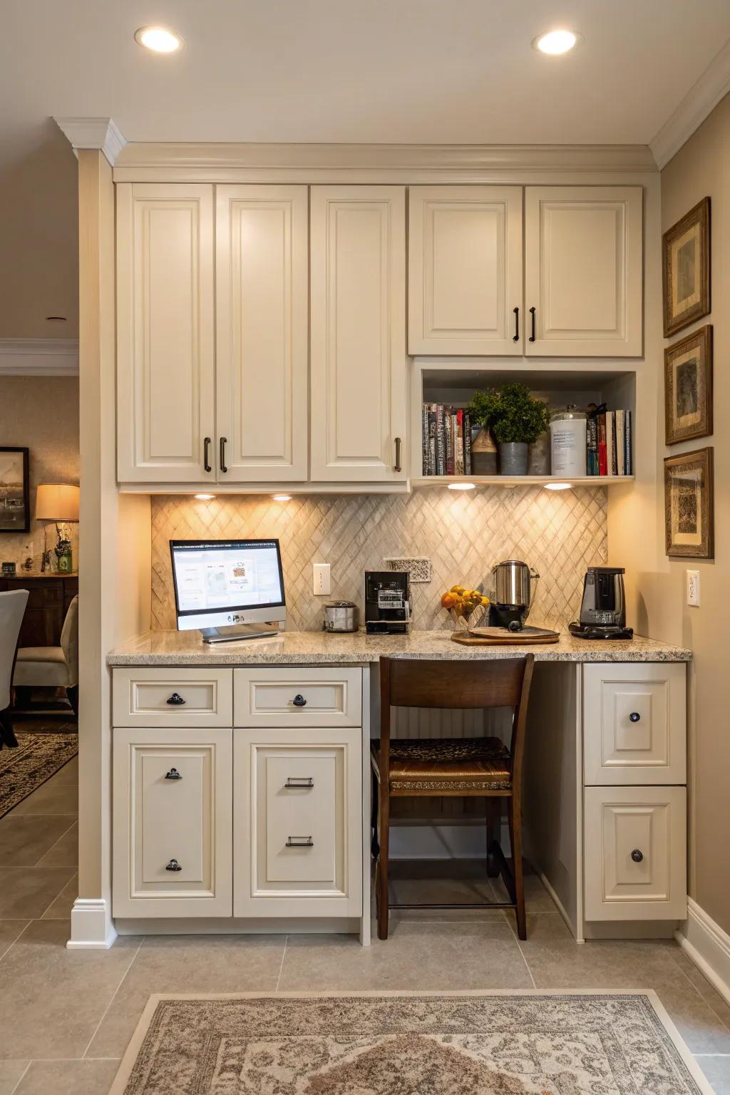 Secret prep areas keep kitchens looking neat.