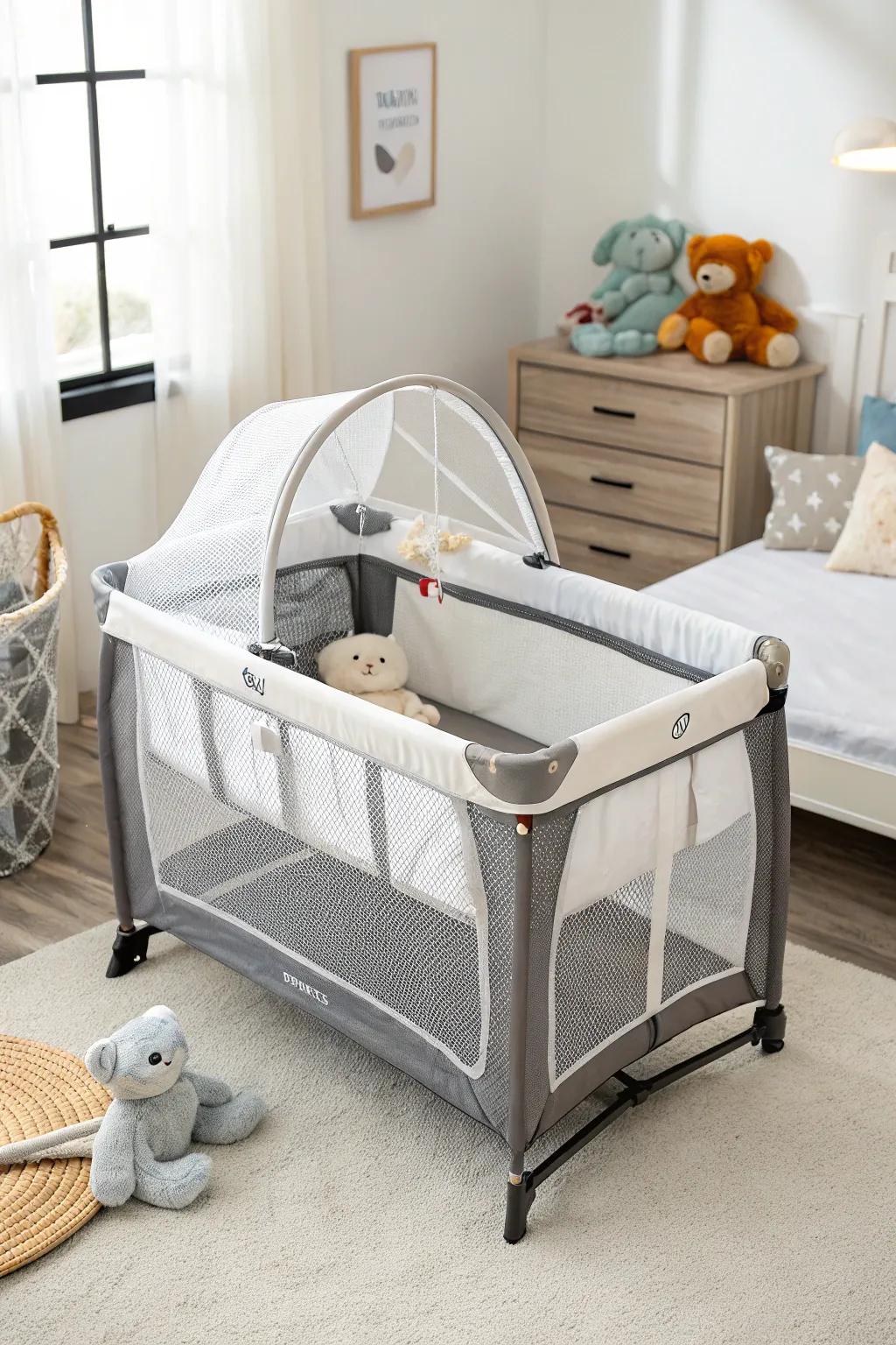 Prioritize safety with a well-designed bassinet.