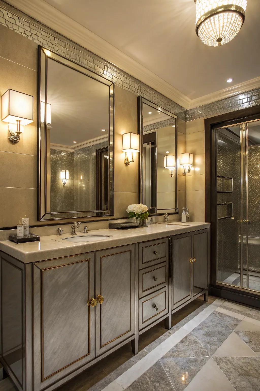 Shimmering finishes add a hint of glamour.