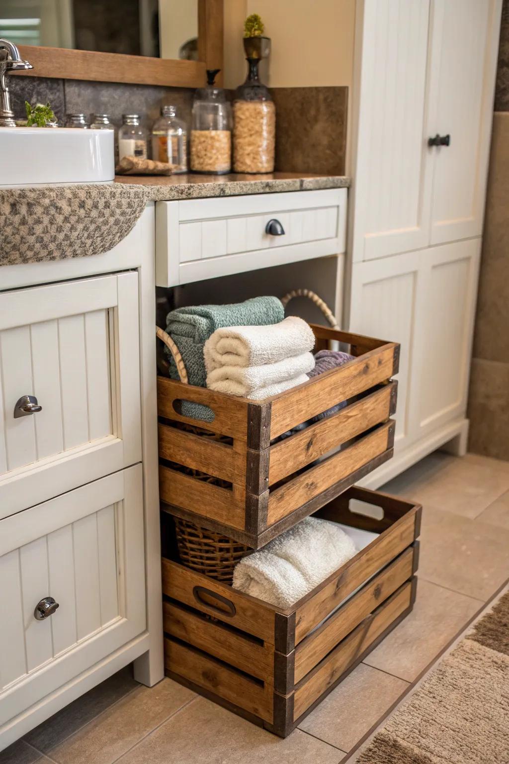 Unique storage solutions infuse character.