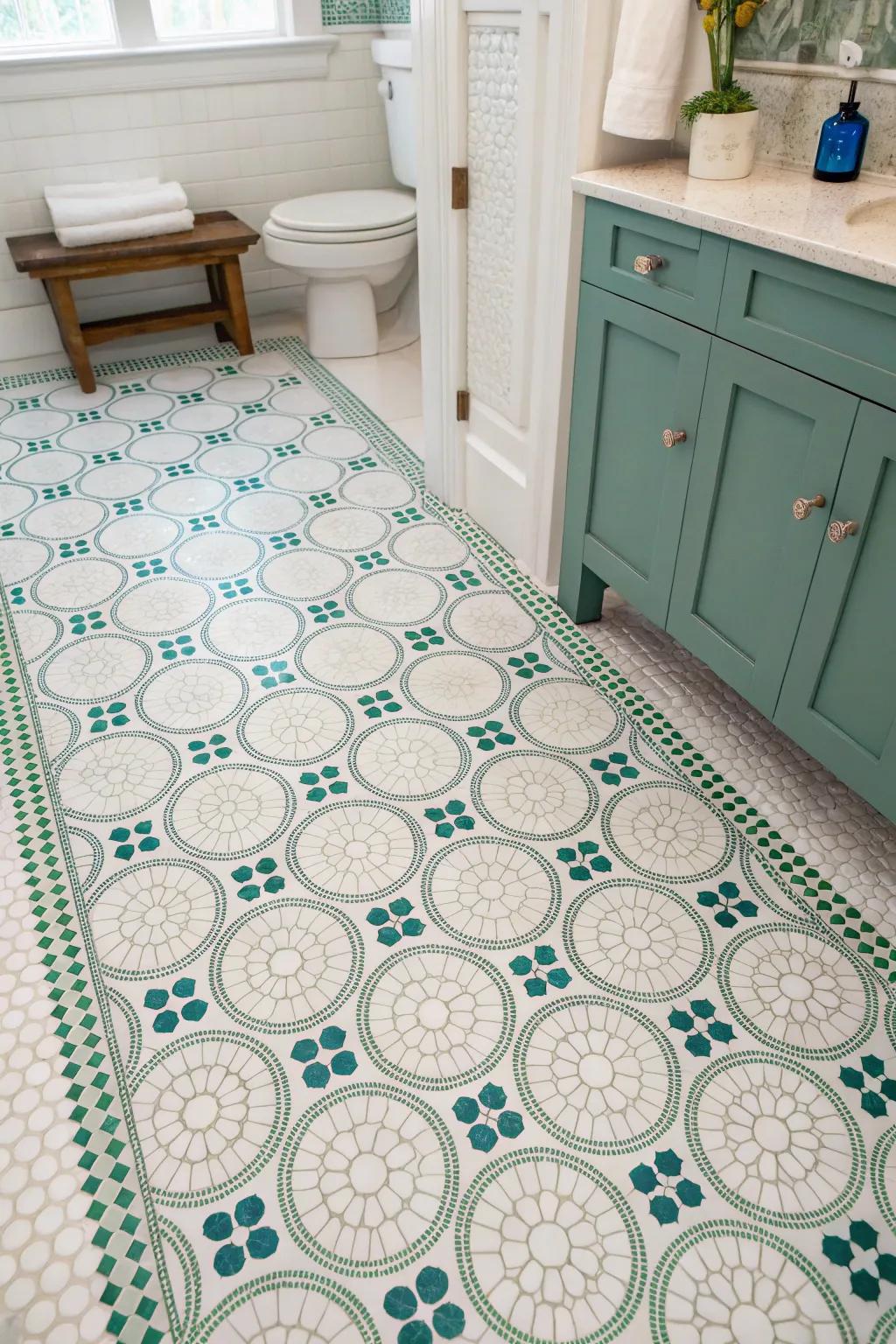 Penny coverings bring a vintage twist with playful patterns.