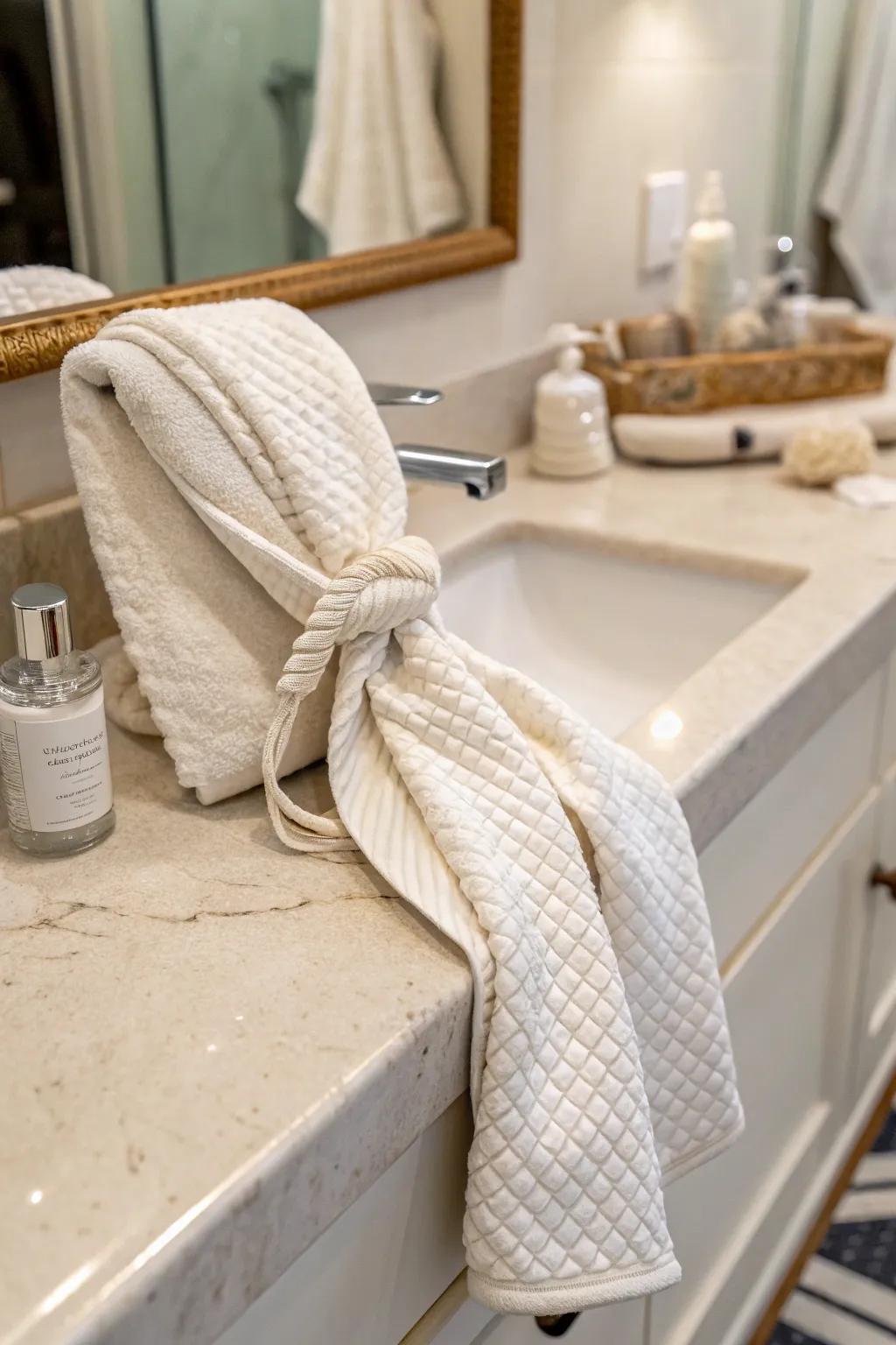 Add a sculptural element with a unique swirl.
