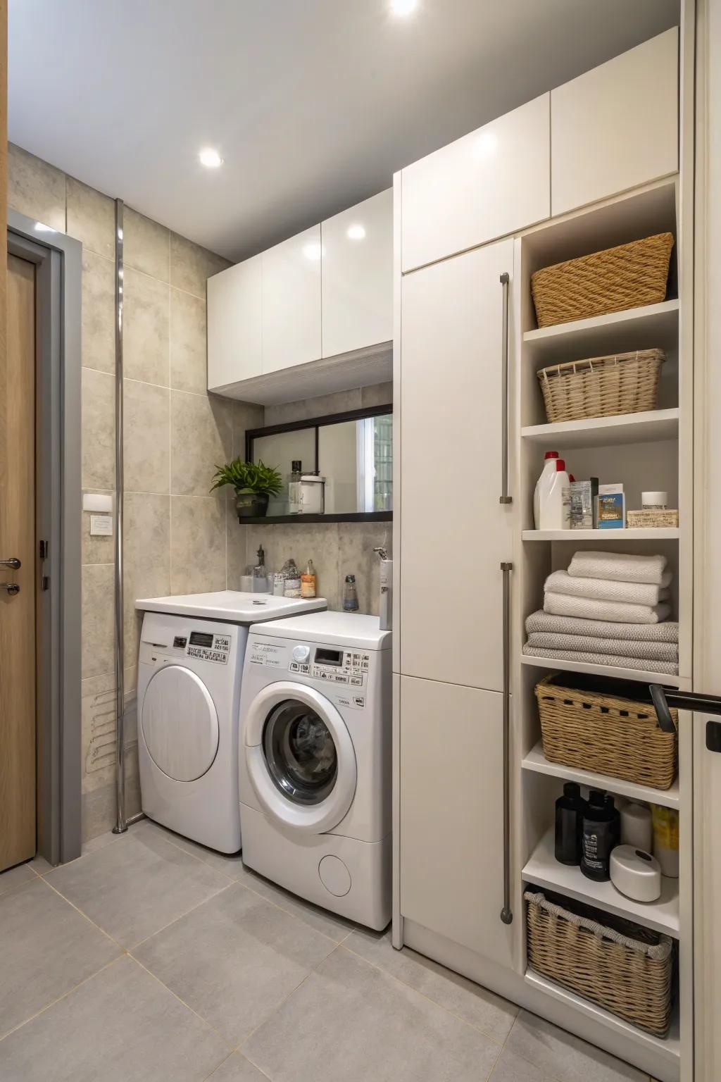 Appliances smartly integrated into a compact layout.