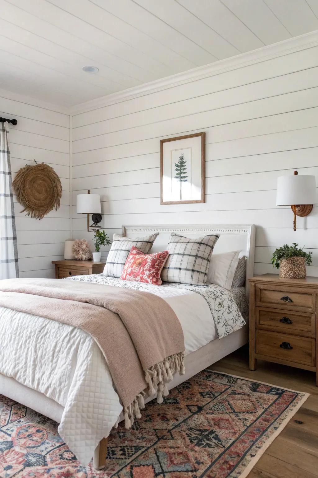 Shiplap delivers an enduring and cozy atmosphere.