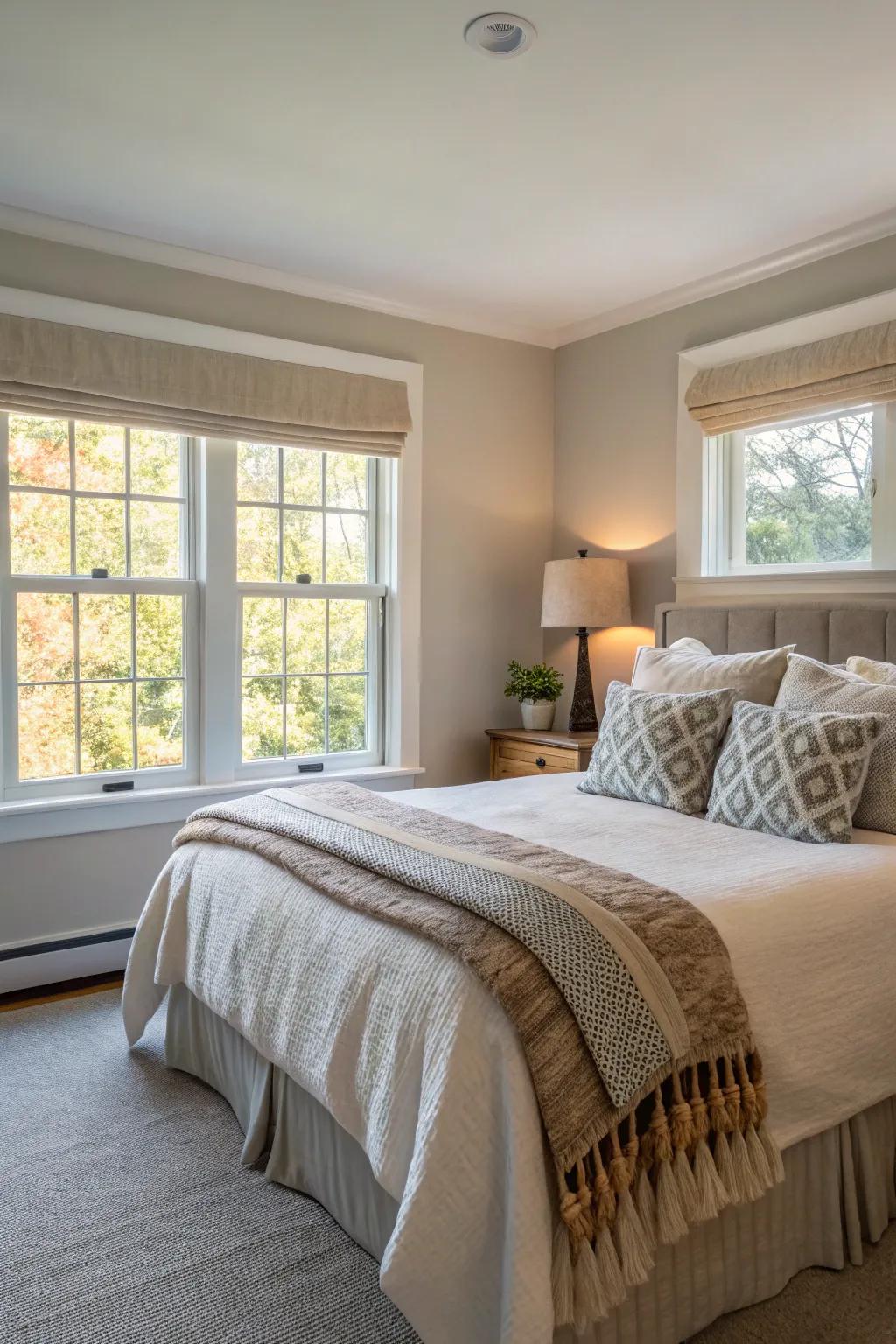 Letting in daylight creates an open and welcoming space.