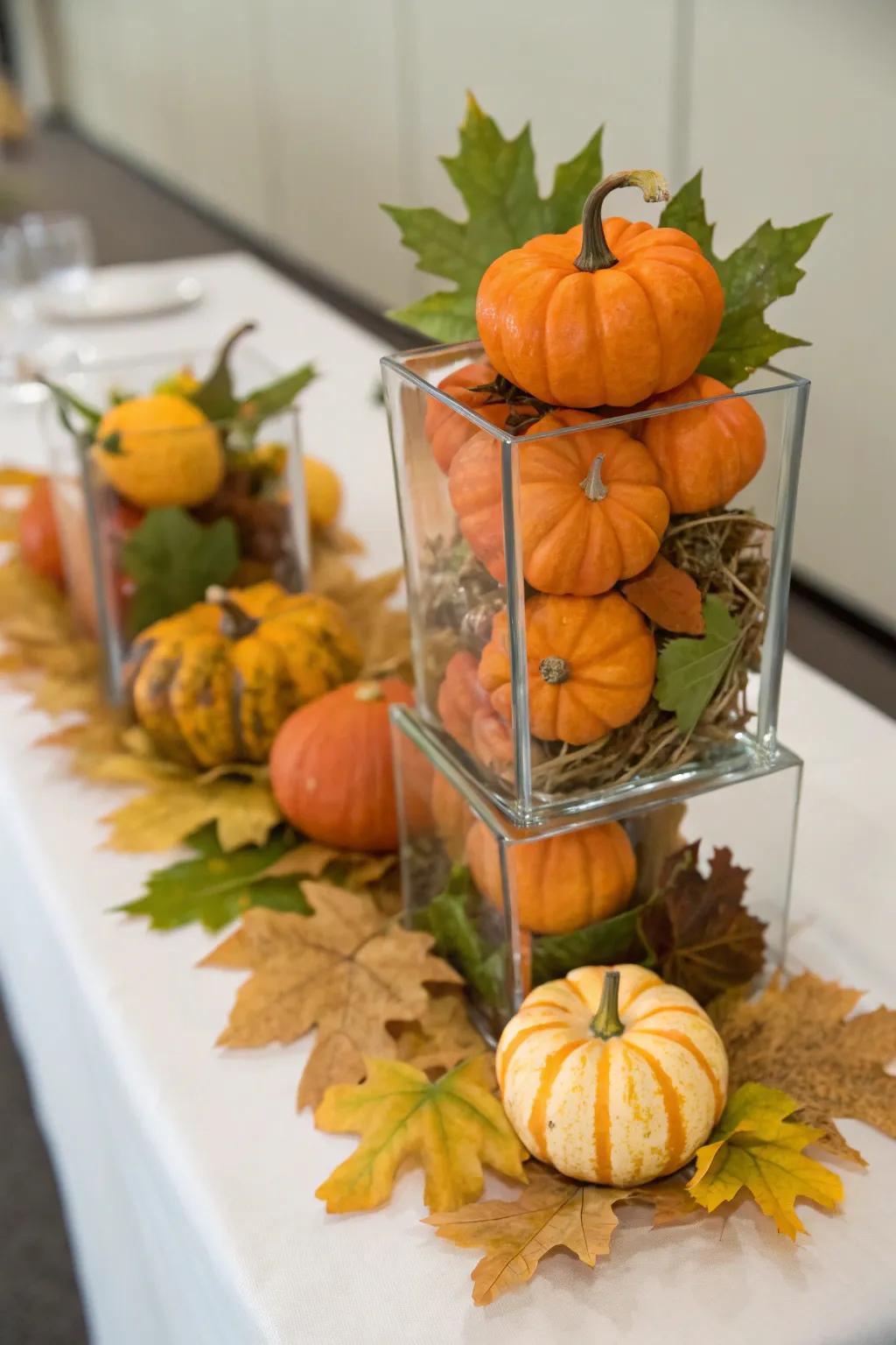 Add an unexpected touch of beauty with creative clear displays.