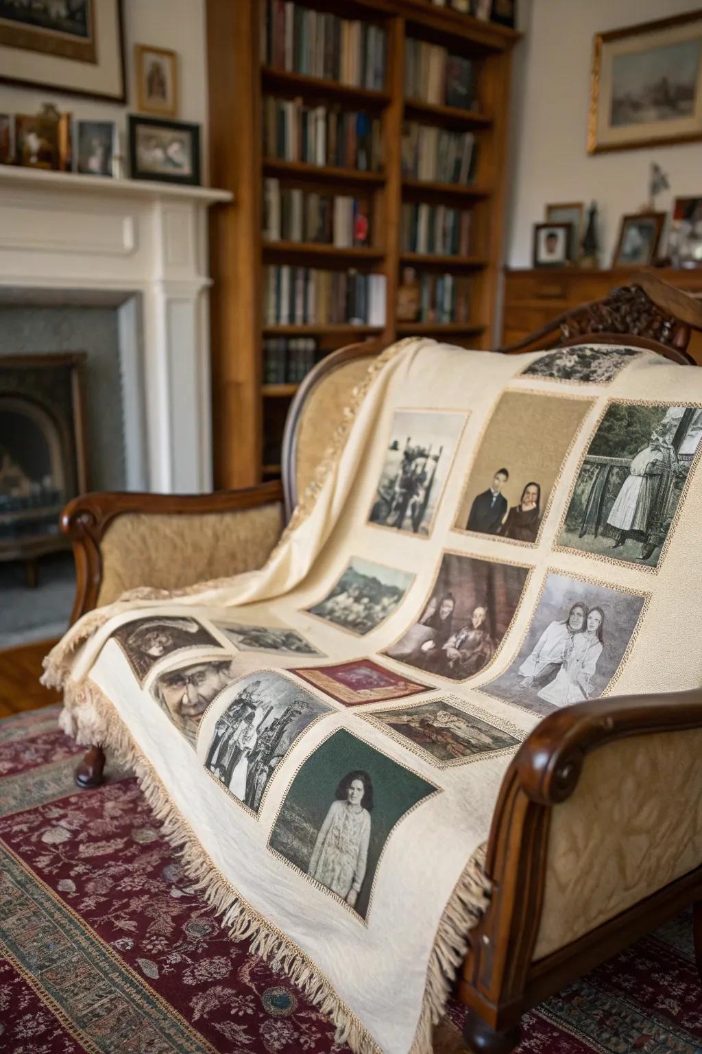A reminiscence trail throw captures the essence of time.
