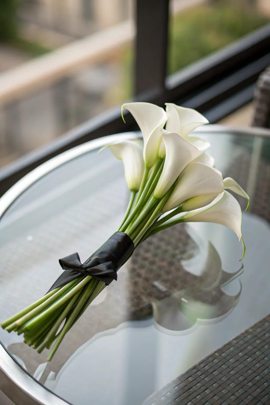 A minimalist bouquet that exudes elegance and simplicity.