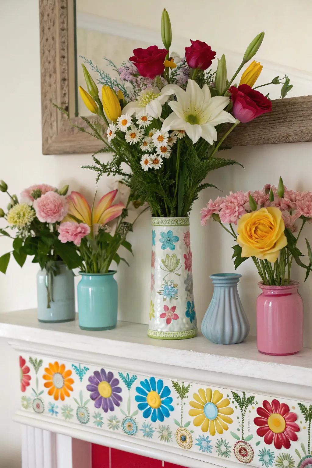 Mix and match for an eclectic style.