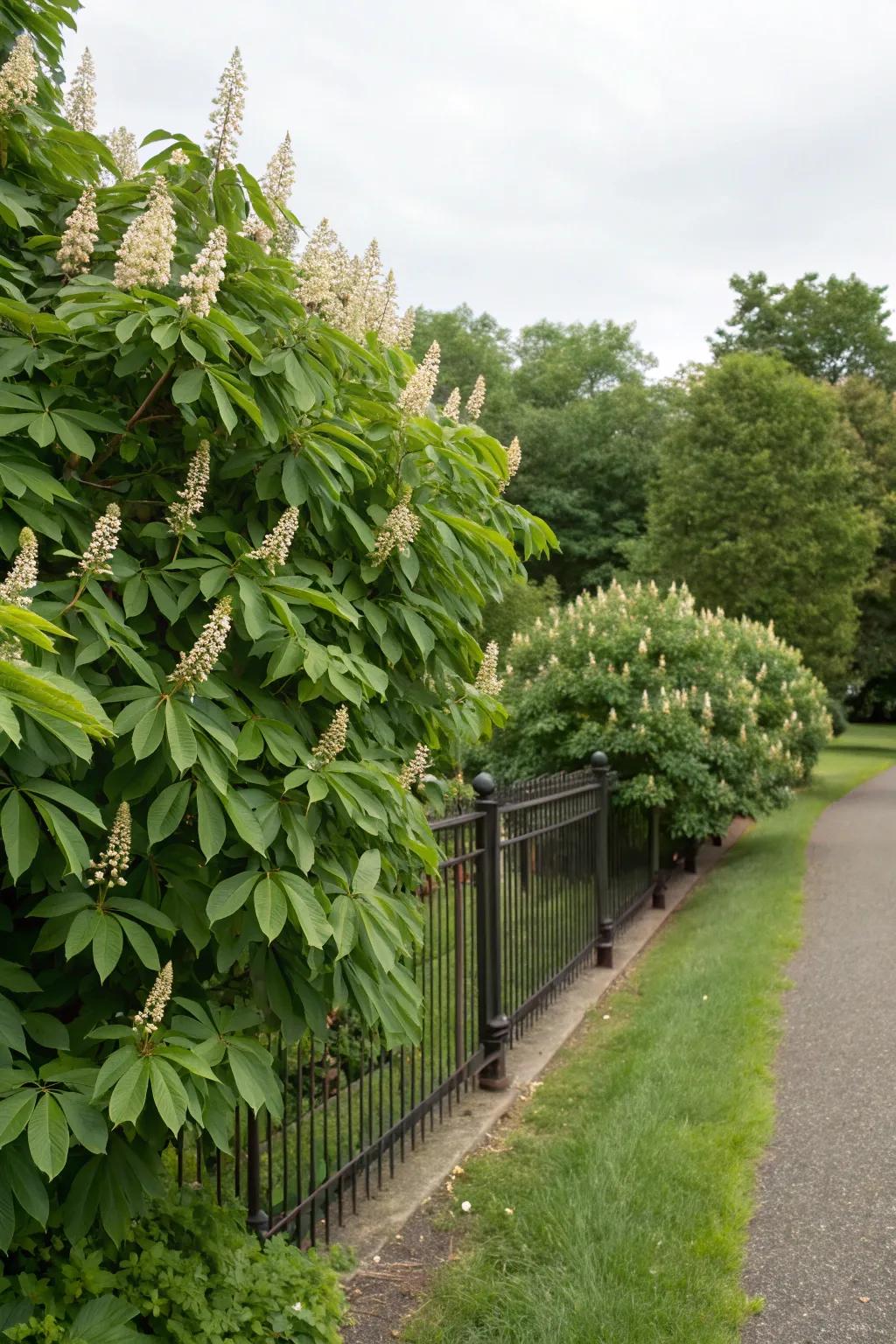 Brush buckeye adds exotic flair to your garden.