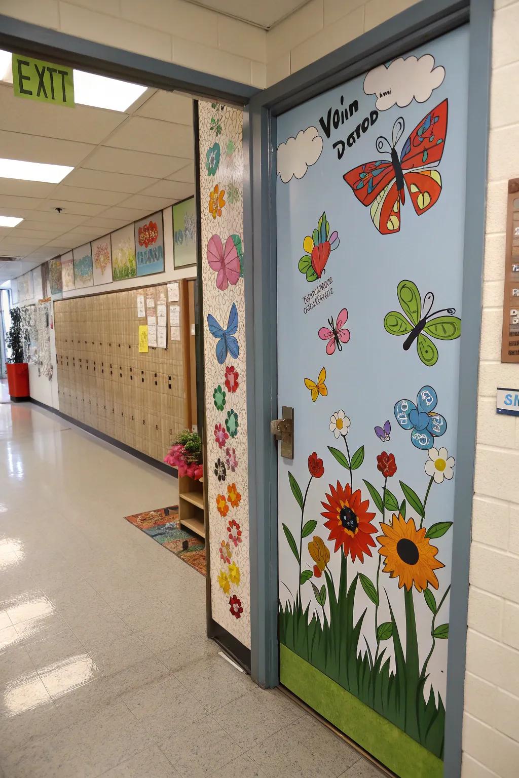 Welcome spring indoors through a flourishing flutter and floral garden.