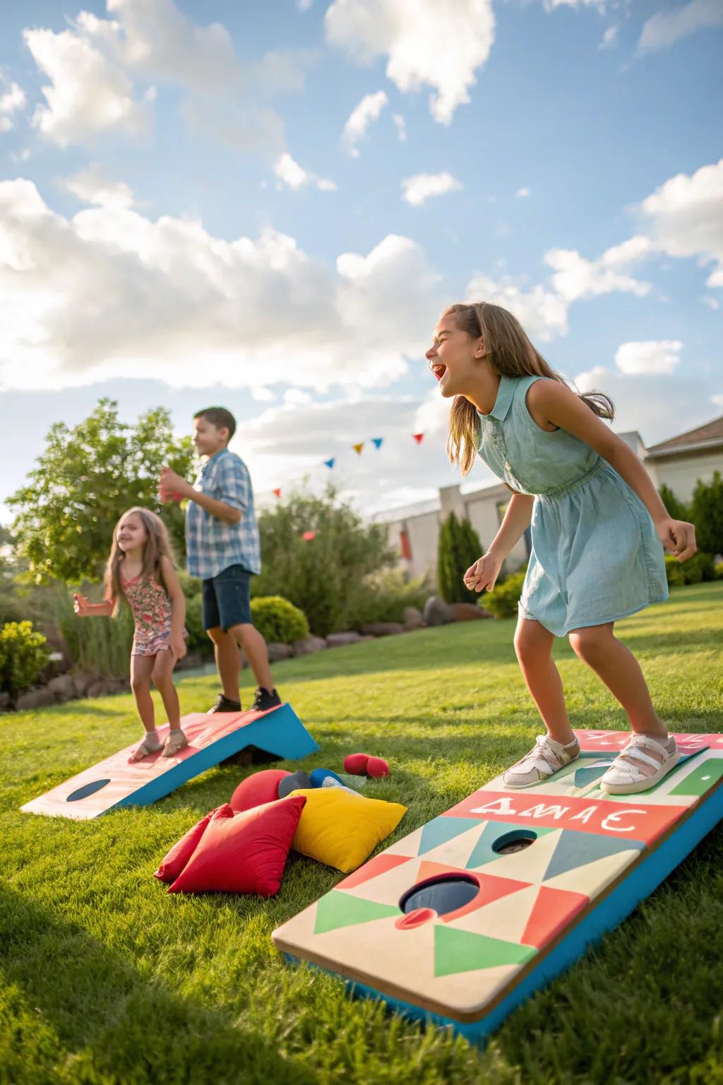Classic lawn games bringing fun and excitement.