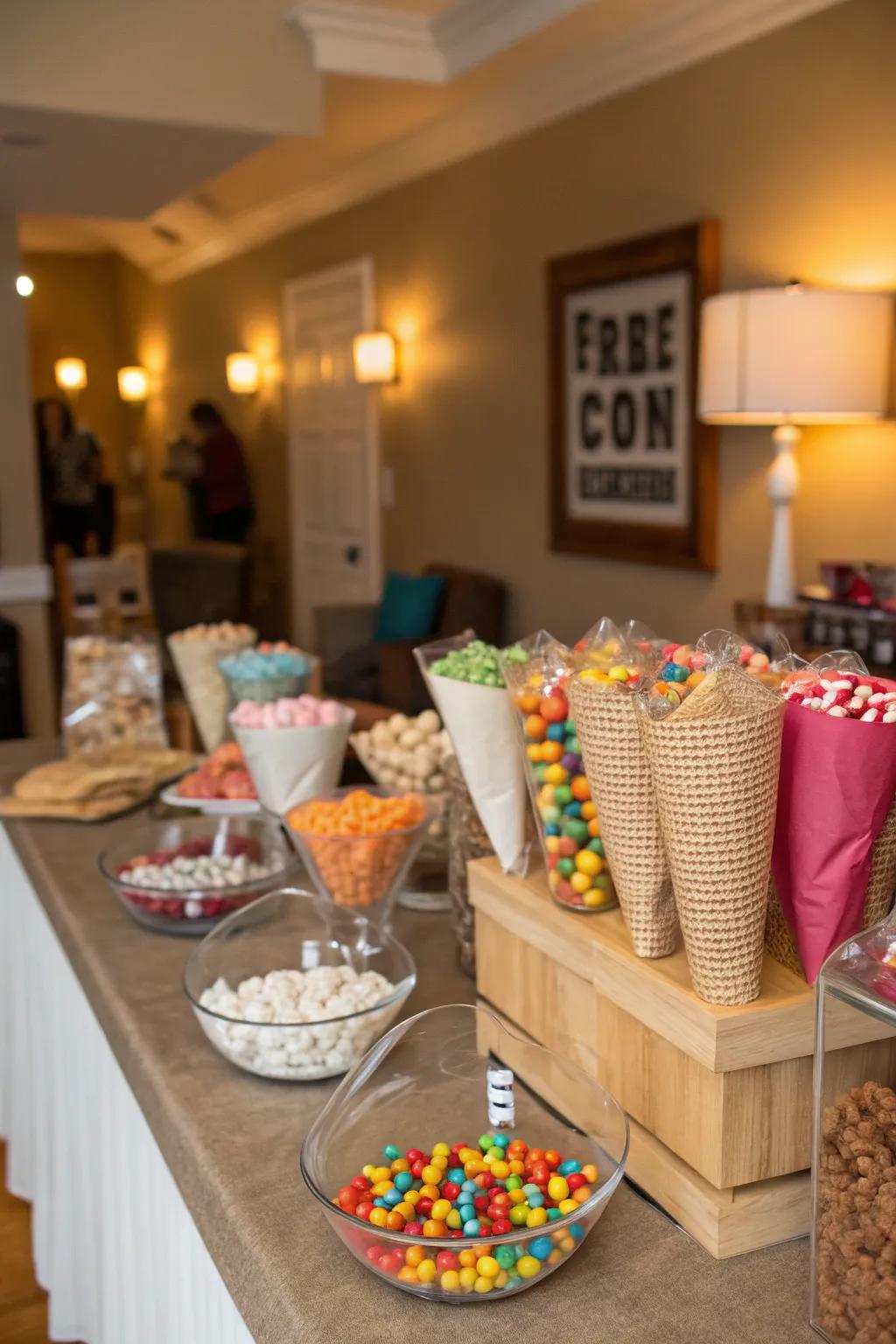 An interactive sweet corner for a personalized sweet experience