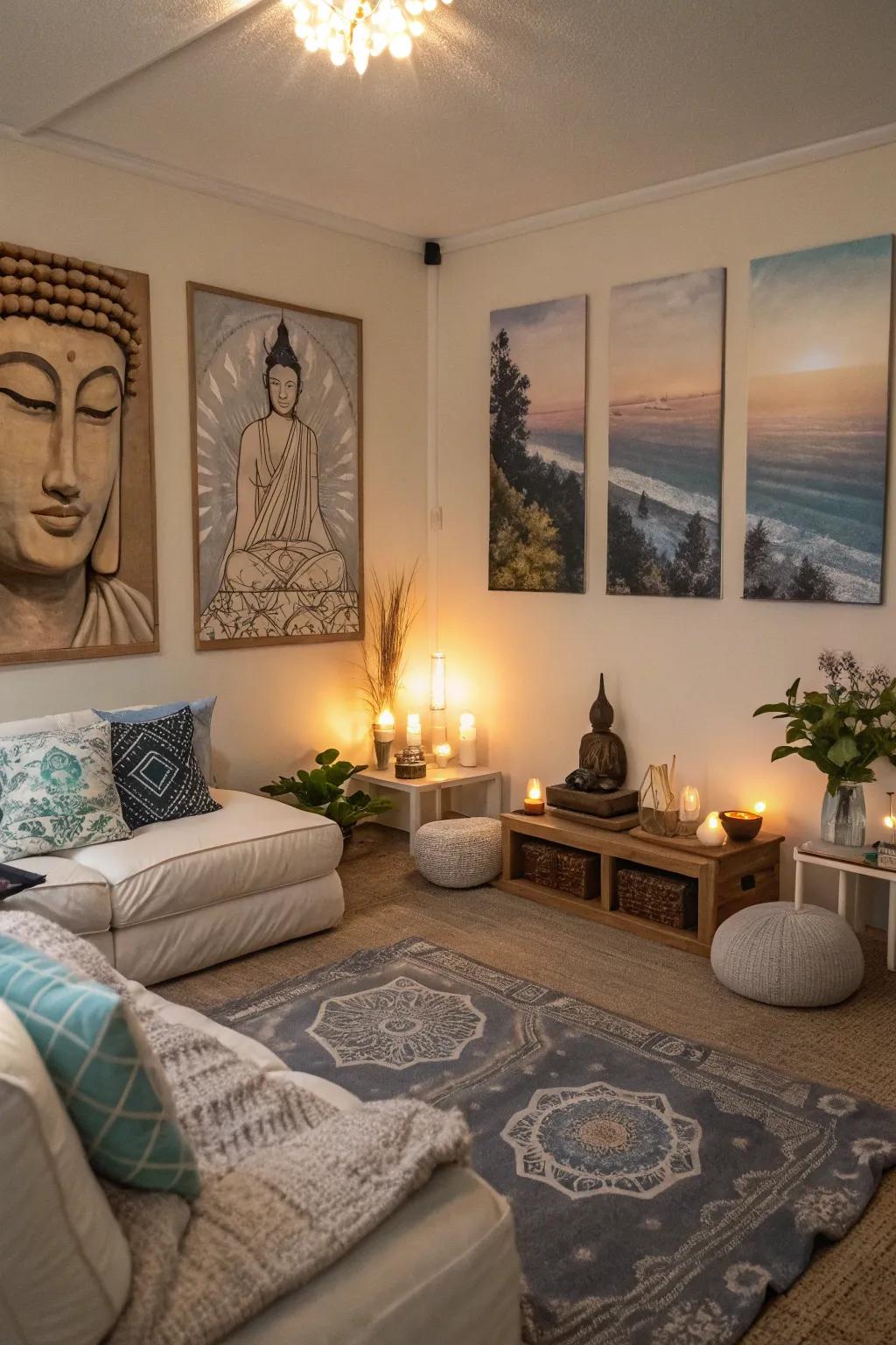 Spiritual art encourages peace.