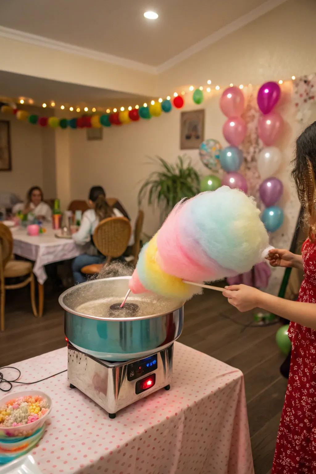 Spun sugar introduces a sweet and nostalgic element to your celebration.