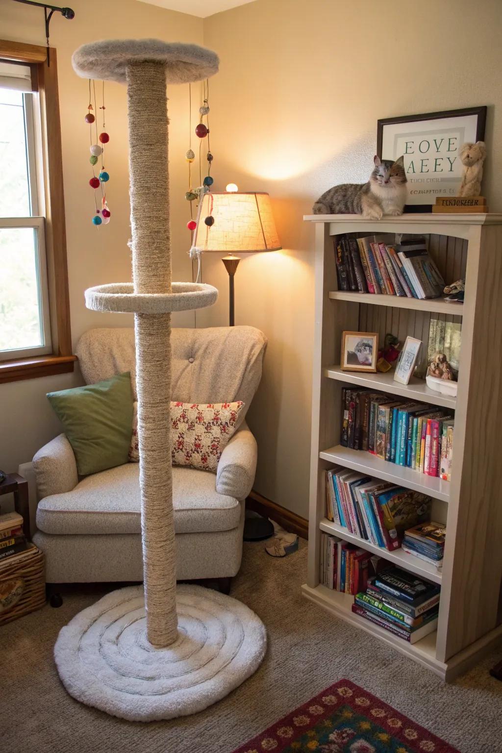 Corner trees are excellent for saving space in smaller homes.