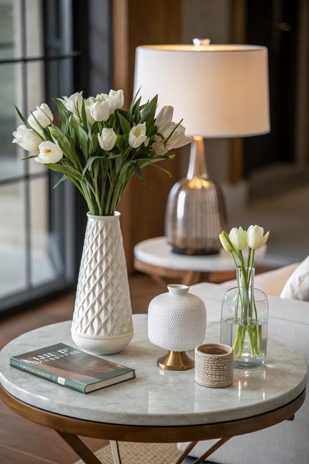 Minimalist decoration tenders a neat and sophisticated appearance.