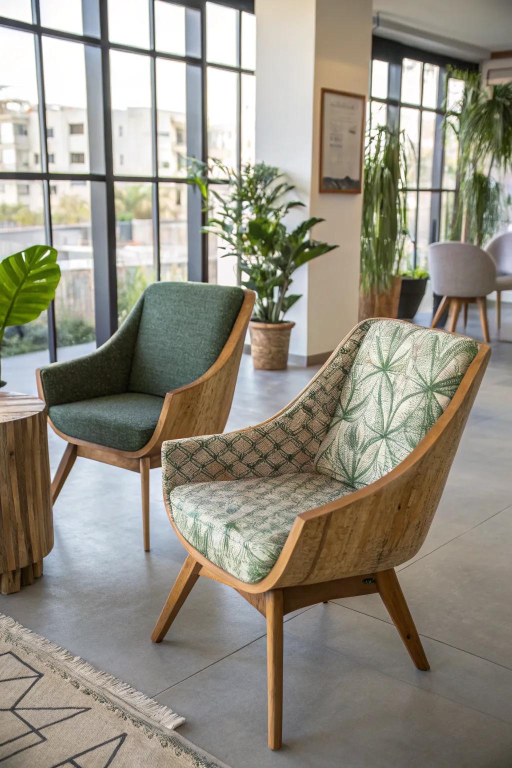 Sustainable materials can be both stylish and responsible.