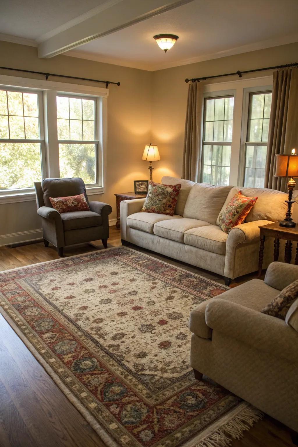Location carpets: instant style and convenience.