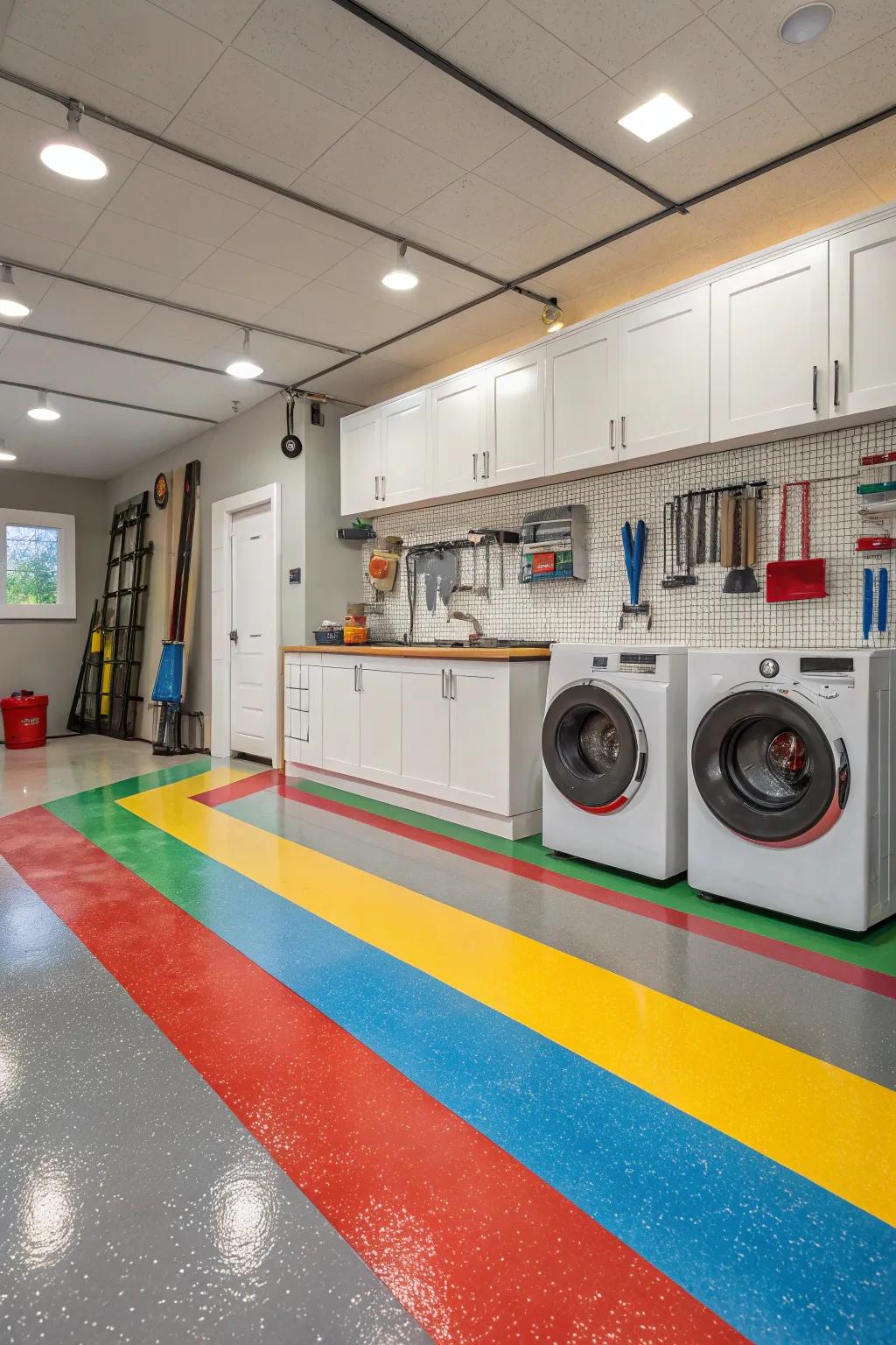 Epoxy coatings bring color and strength to your areas.