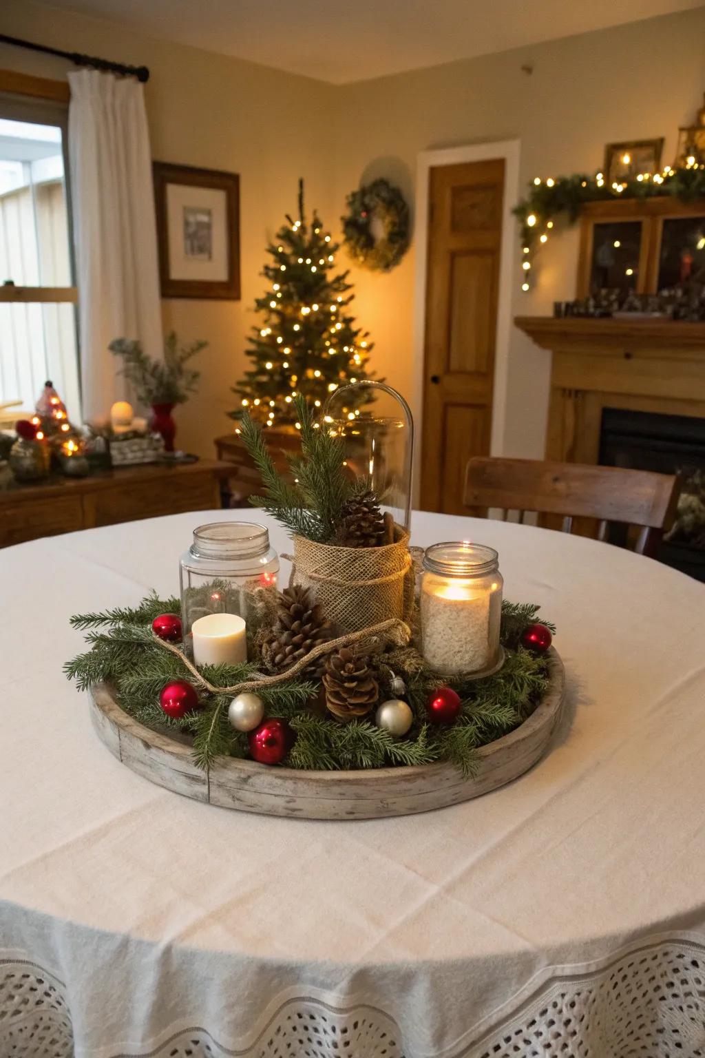 Personalized centerpieces add a personal, distinct aspect.