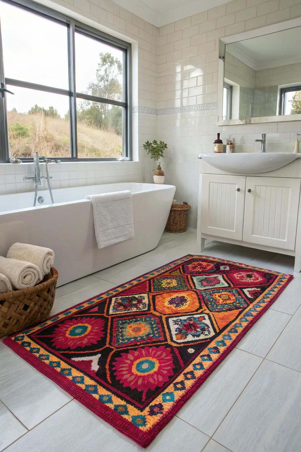 Rugs that dominate attention.