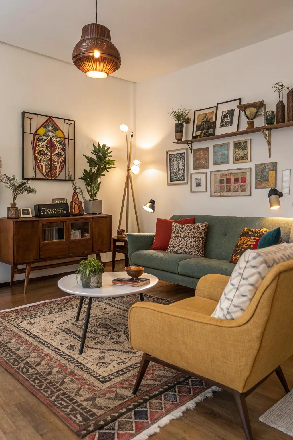 Diverse decor adds character to your home.