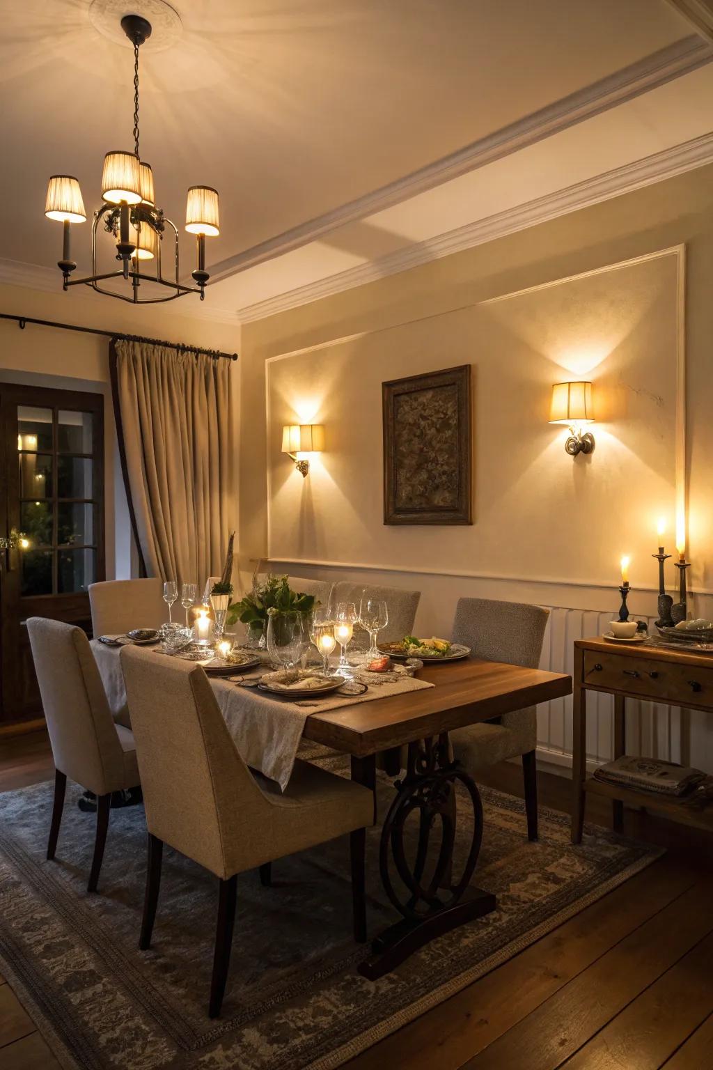 Modulator switches provide a customizable illumination atmosphere.