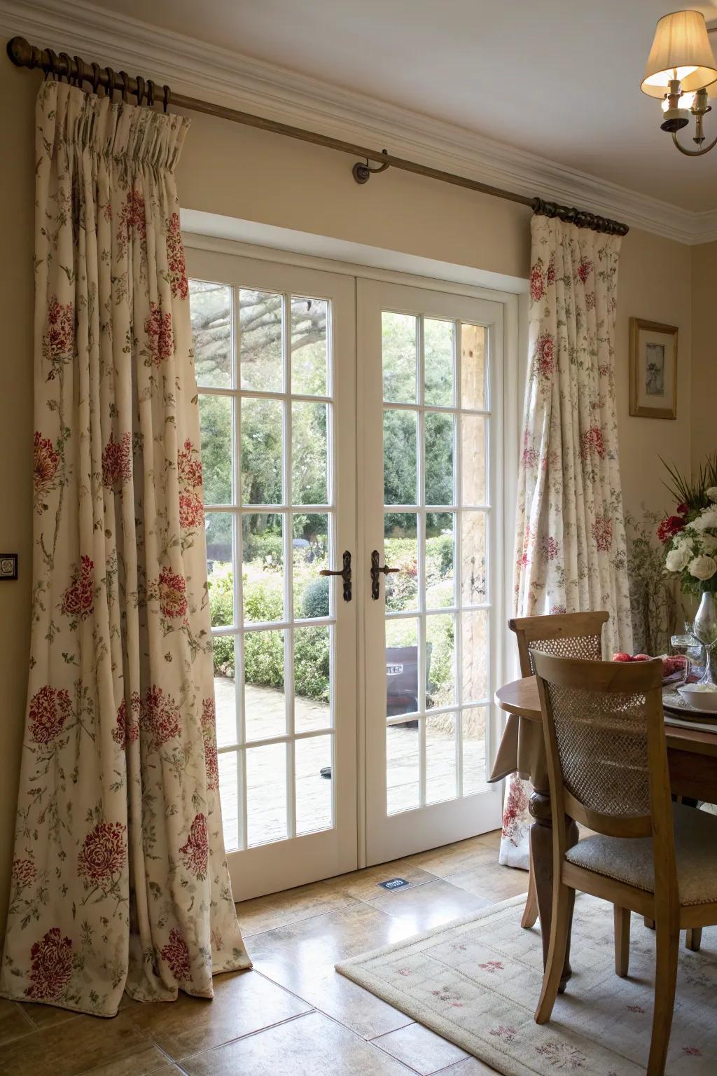 Patterns add a delicate touch of elegance.