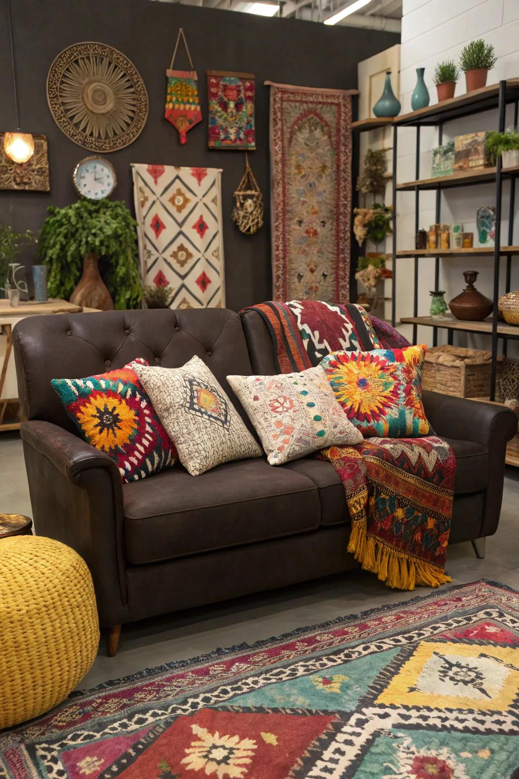 Eclectic patterns celebrate a mix of styles and personalized expression.