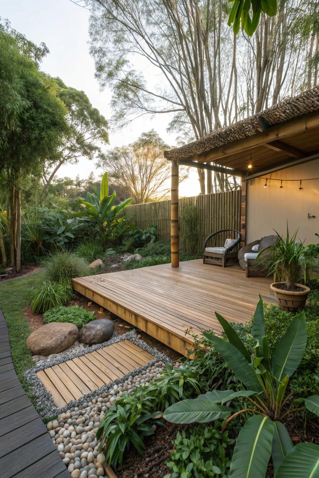 Reed fascia unites sustainability with panache.