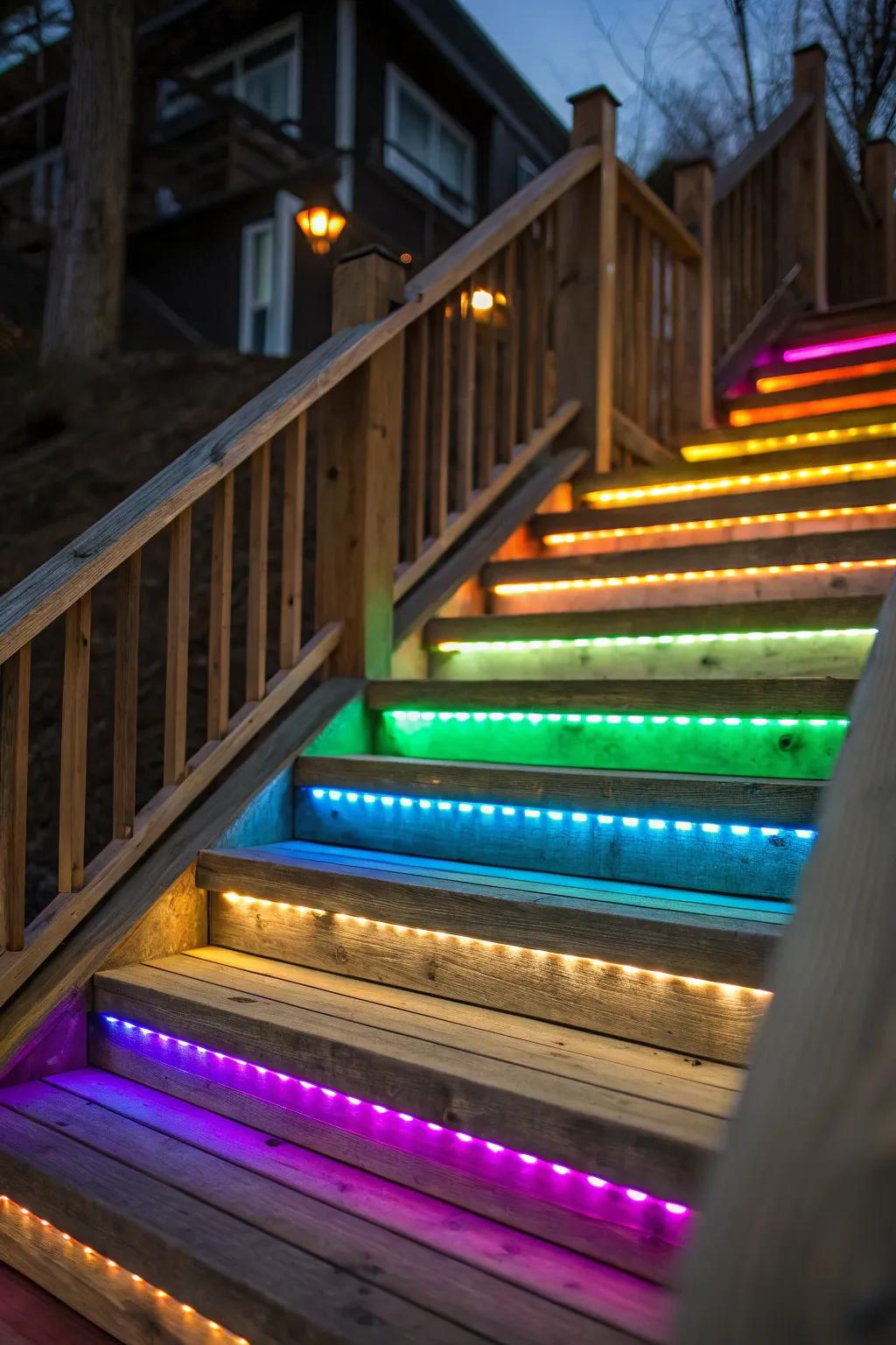 LEDs with shifting colors for celebratory times