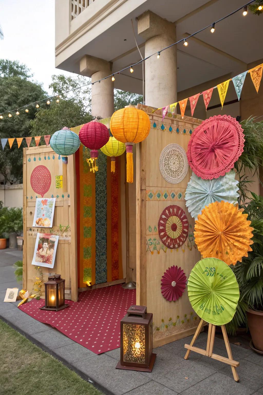 Eco-conscious paper ornaments for a sustainable festivity.