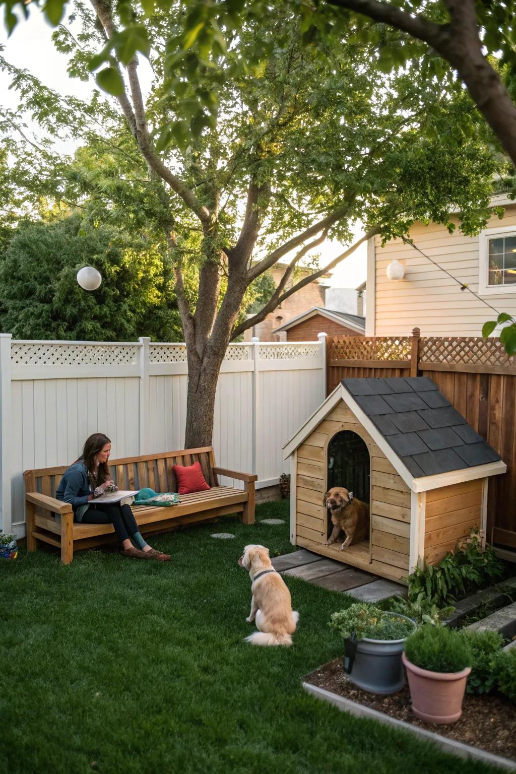 A simple gathering place for spending quality time with your dog.