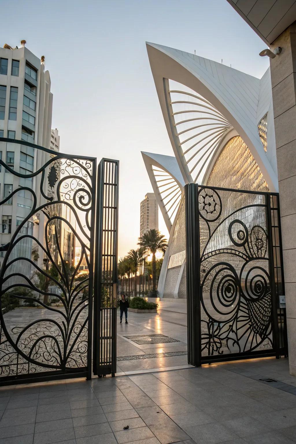 Sculptural entrances turn your entrance into a work of art.