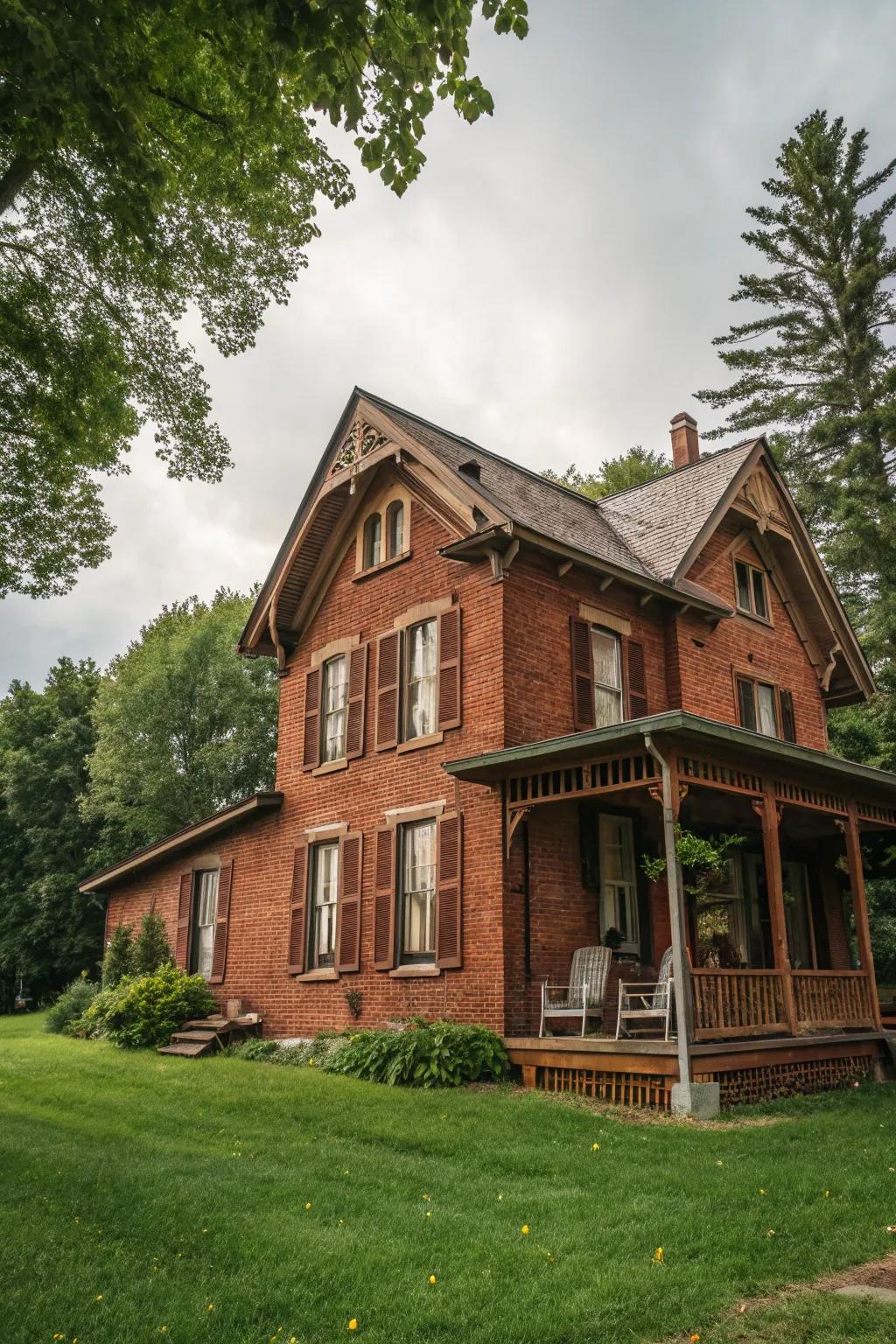 Brick reds for a classic, rustic appeal.