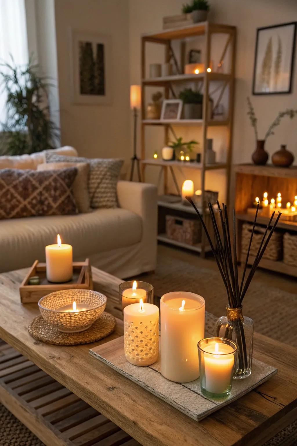 Earthy fragrances contribute an aromatic dimension to your fall decorations.