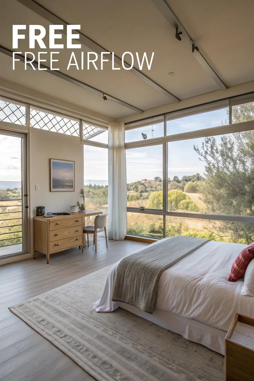 Free airflow is crucial for energy circulation.