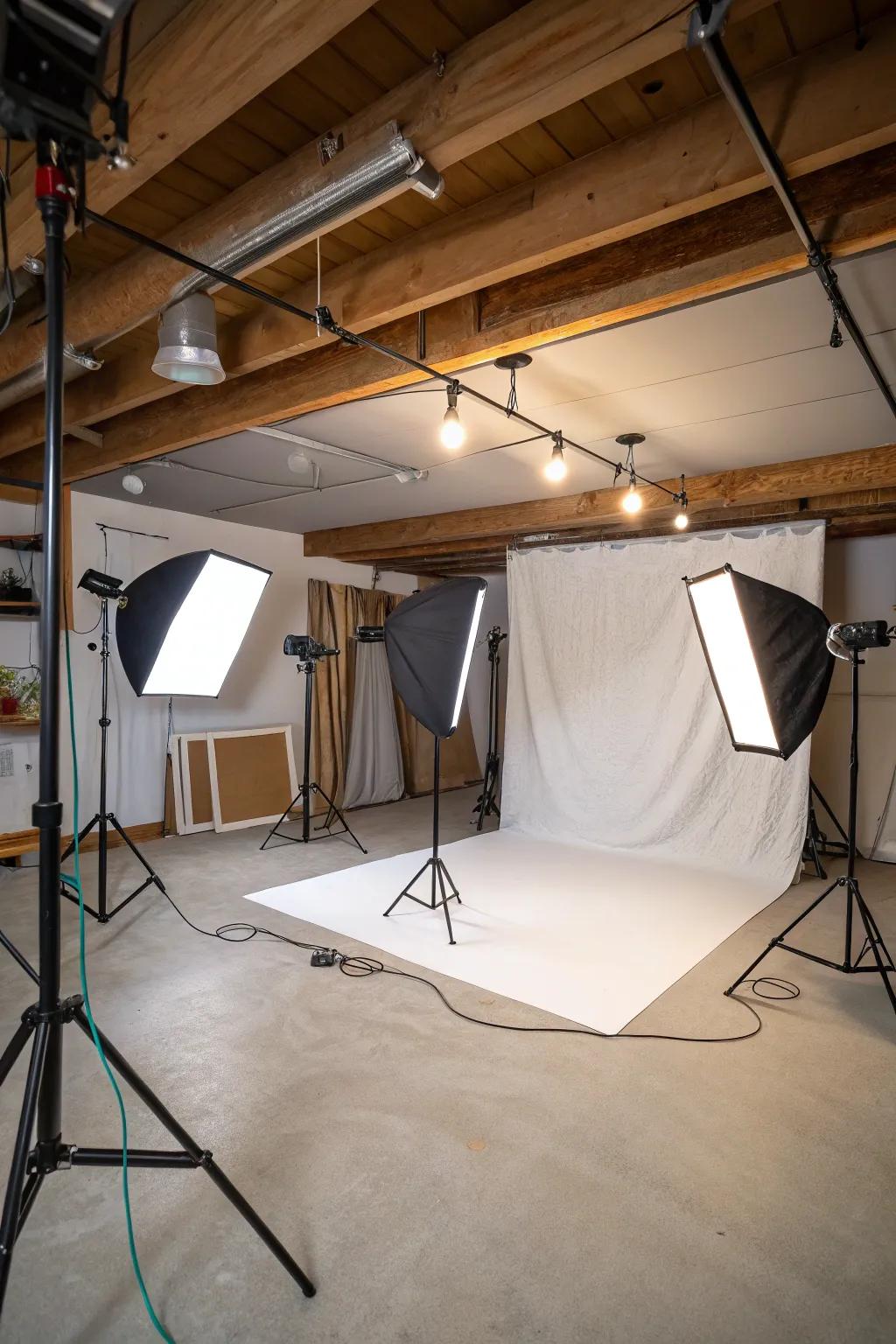 Capture stunning shots in your own photography studio.