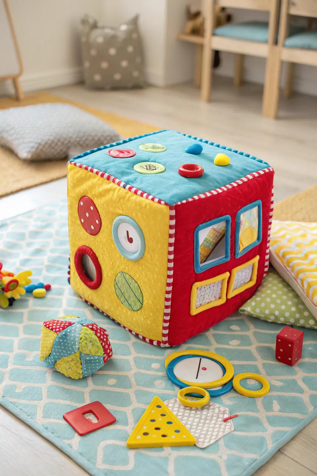 Endless exploration awaits with this activity cube.