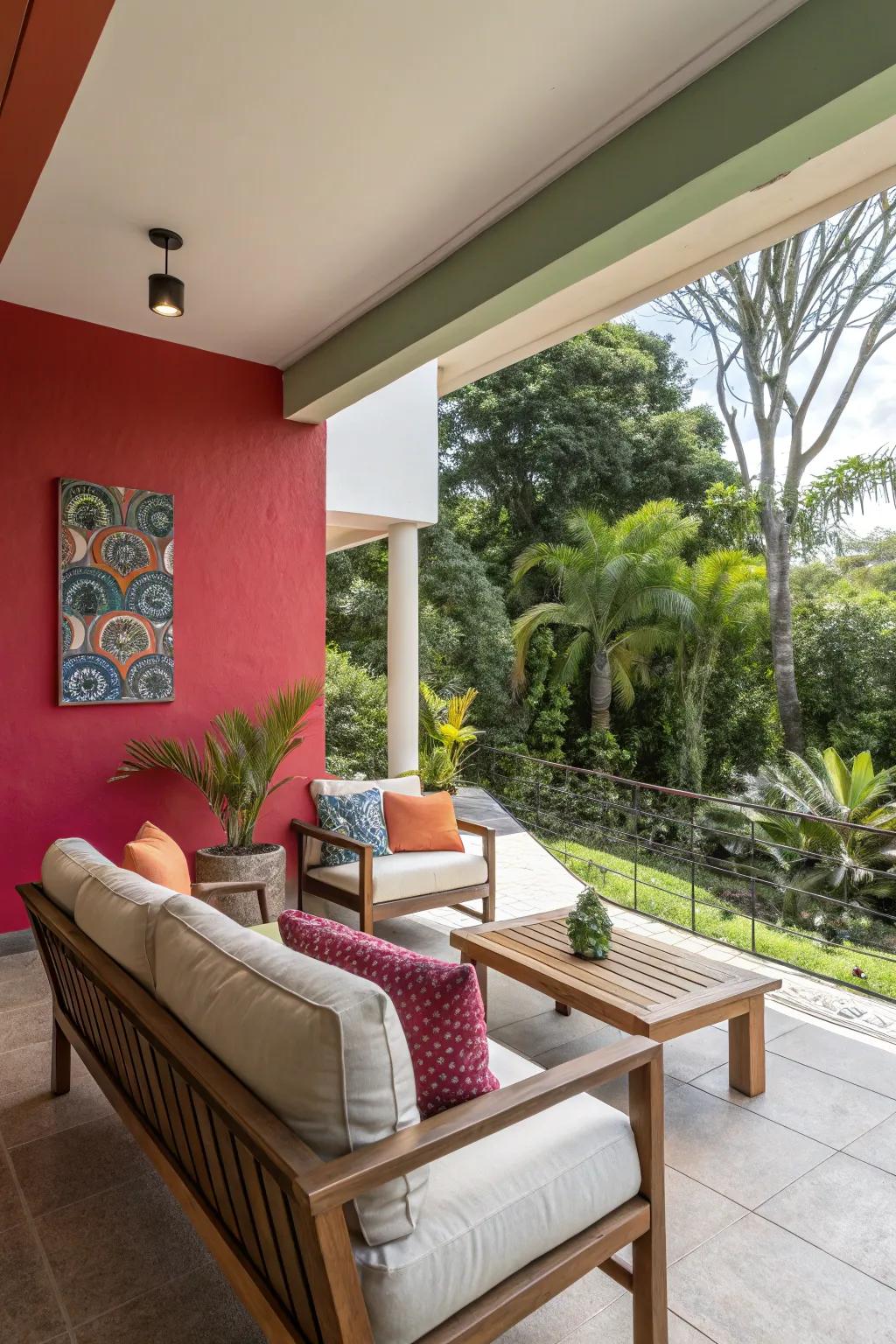 Make a bold statement with a captivating feature partition.