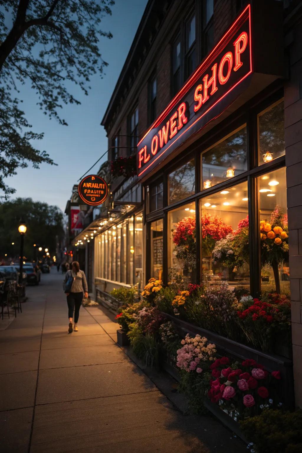 A glowing beacon welcoming patrons following dark