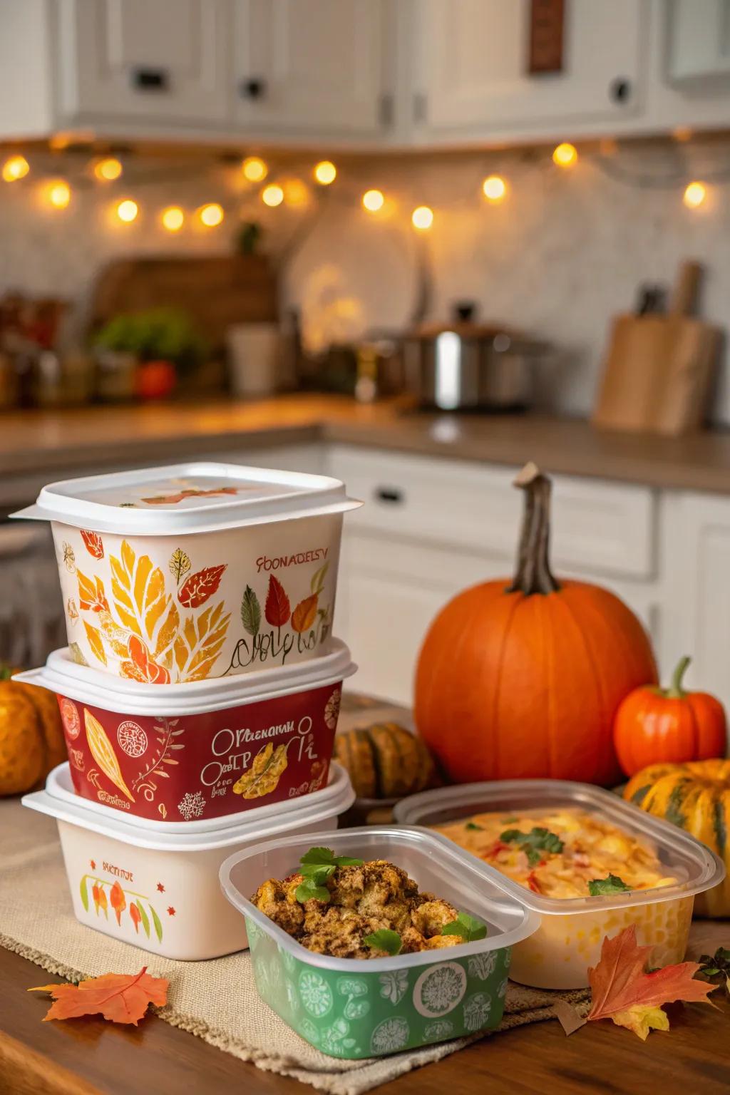 Celebratory cases ready for attendees to take home remaining portions.