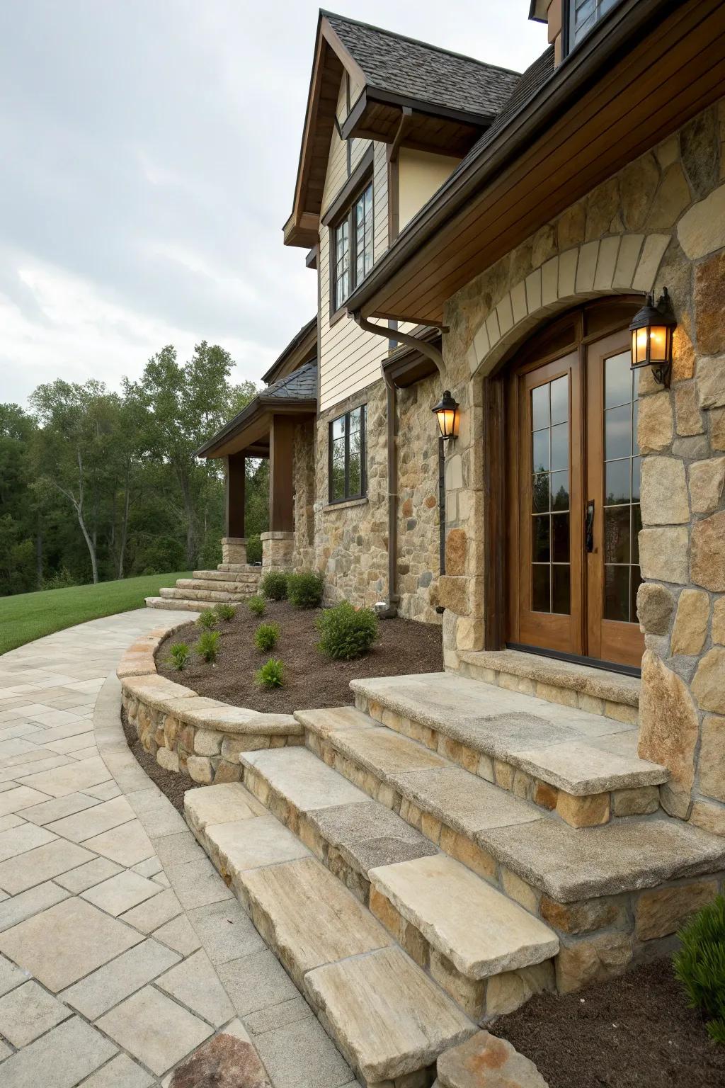 Classic rock components that elevate the design.